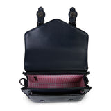 Torebka damska z Harris Tweed i skóry ekologicznej Calton - Black Watch