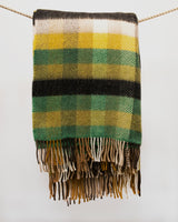 Koc z wełny merino i kaszmiru - słoneczny diament