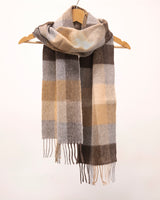 Szalik z wełny jagnięcej górska zamieć