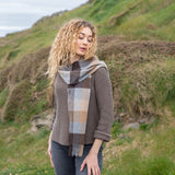 Szalik z wełny jagnięcej górska zamieć