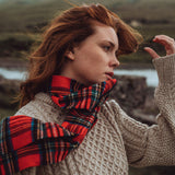 Szalik z wełny jagnięcej Royal Stewart tartan