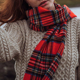 Szalik z wełny jagnięcej Royal Stewart tartan