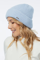 Czapka zimowa damska błękitna