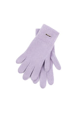 Rękawiczki z wełny merino - lawendowe