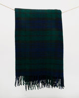koc granatowo zielony w szkocką kratkę black watch tartan