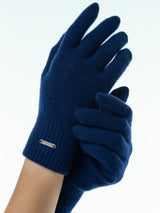 ciemnogranatowe rękawiczki zimowe