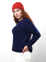 ciepła pomarańczowa czapka z wełny merino