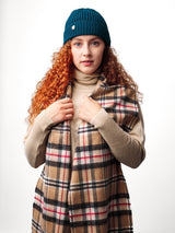 czapka beanie w kolorze morskim