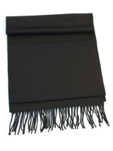 Czarny szalik z wełny merino