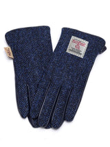 granatowe rękawiczki damskie