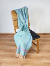 wełniany koc baby blue