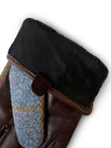 skórzane rękawiczki damskie z meszkiem