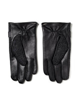 skórzane rękawiczki męskie z jasną podszewką