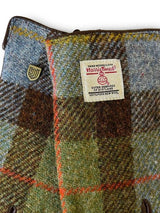 skórzane rękawiczki damskie błękitno orzechowe