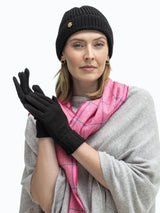 wełniane rękawiczki czarne