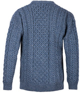 Klasyczny sweter z wełny merino unisex - jasnoniebieski