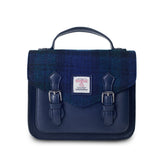 Torebka damska z Harris Tweed i skóry ekologicznej Calton - Black Watch