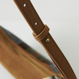 Brązowa torebka Ellon z Harris Tweedu i skóry w kolorową kratkę