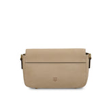 Beżowa torebka Caithness Clutch z Harris Tweedu i skóry