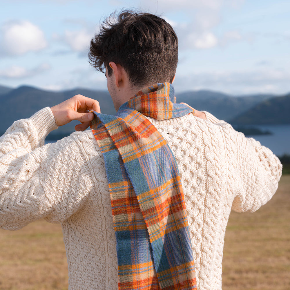 Szalik z wełny merino - Słoneczny Wiatr