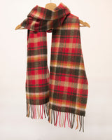 Szalik z wełny jagnięcej w kratkę Highland Check