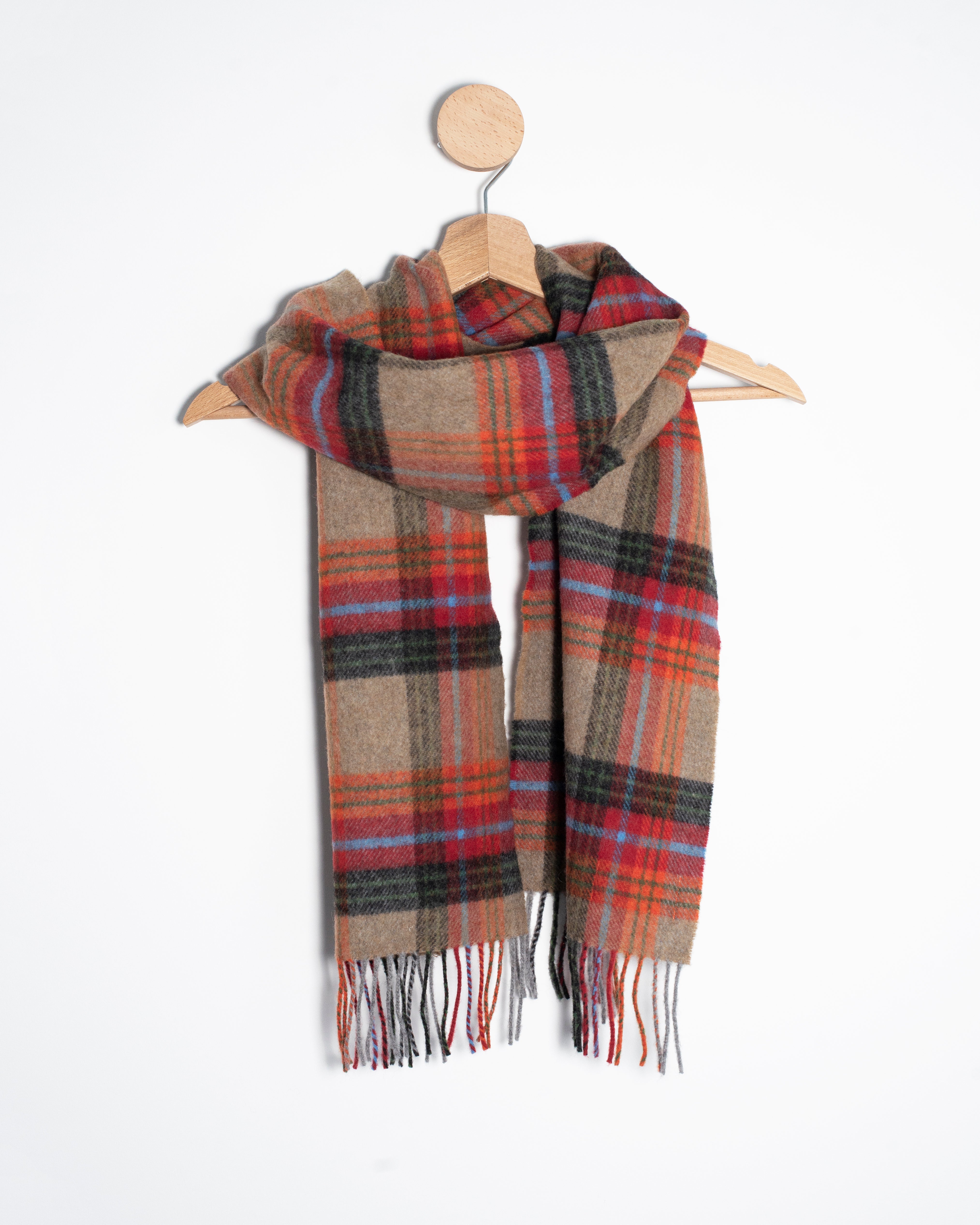 Szalik z wełny jagnięcej - jesienne pola