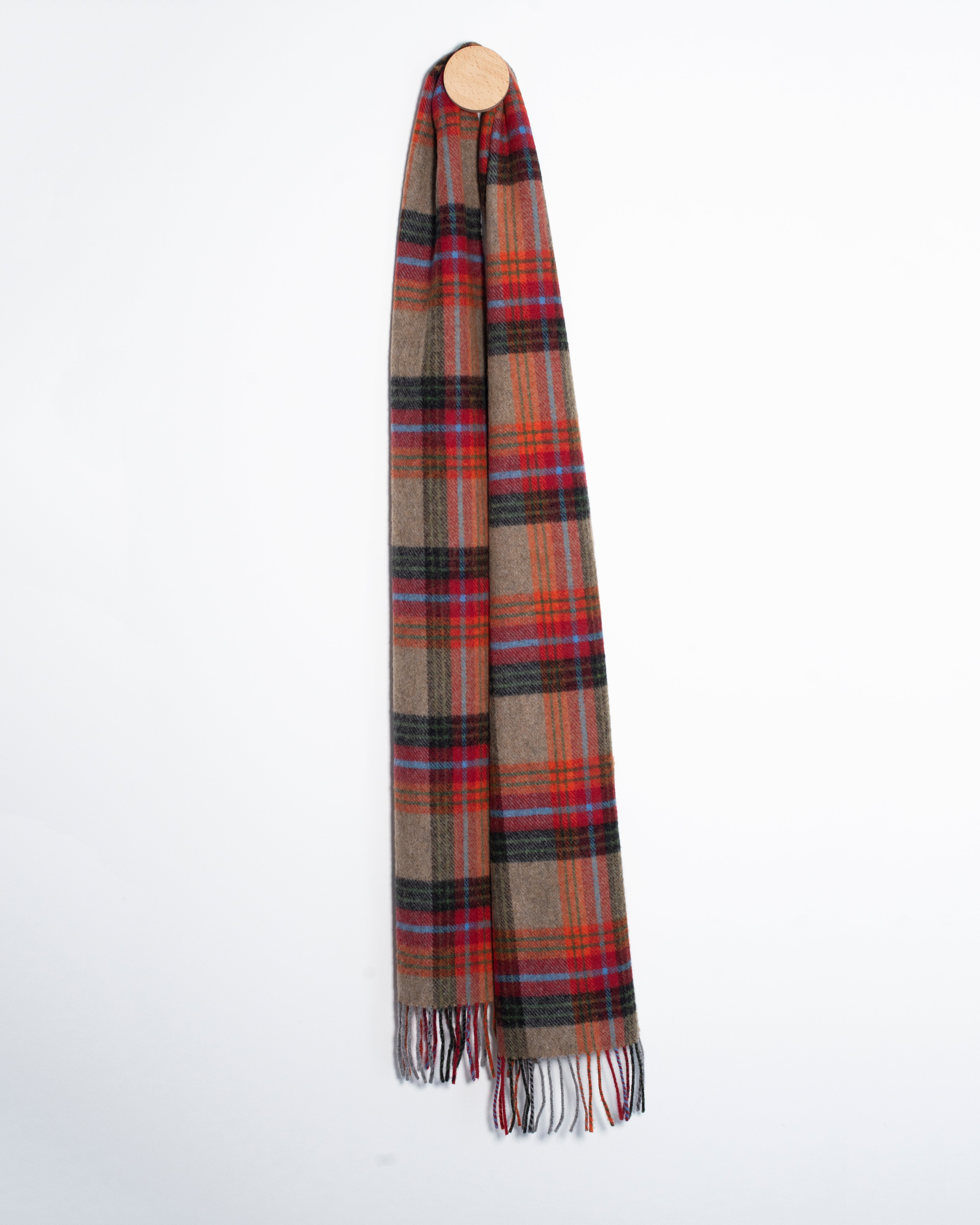 Szalik z wełny jagnięcej - jesienne pola