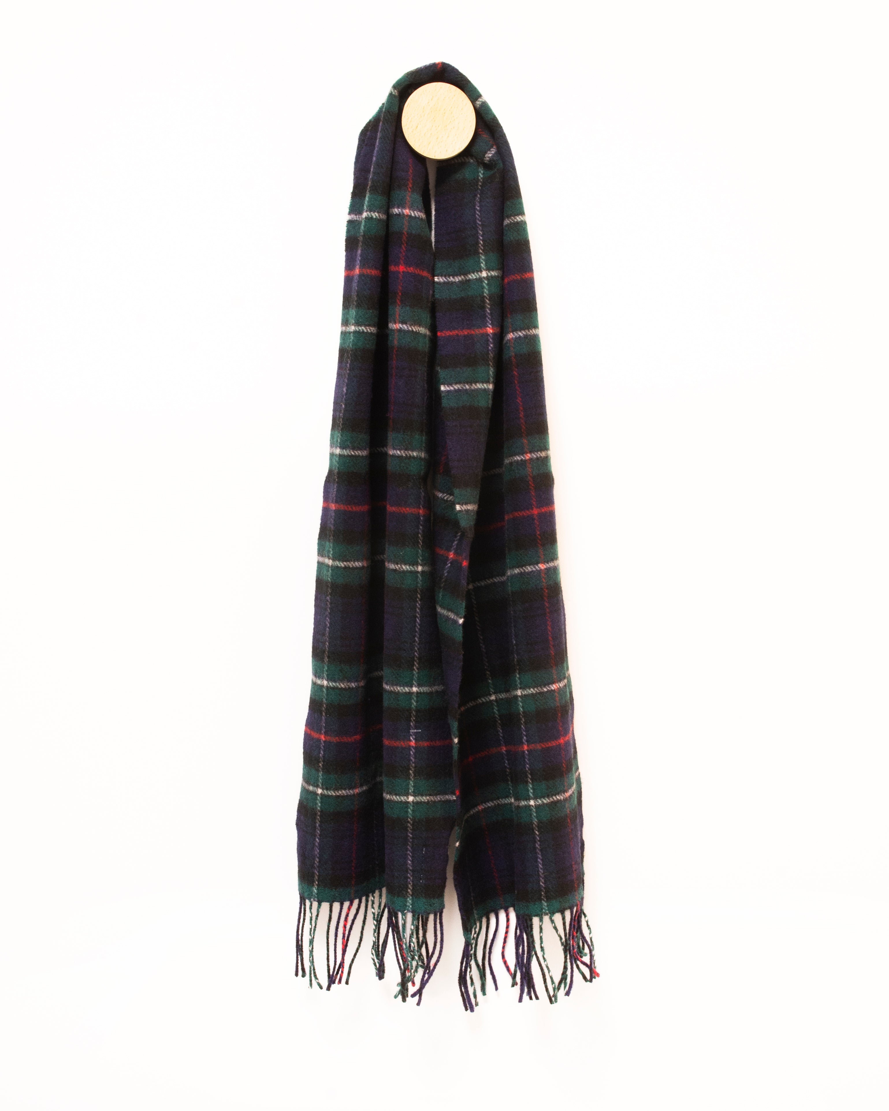 krótki szalik z wełny jagnięcej w mackenzie tartan