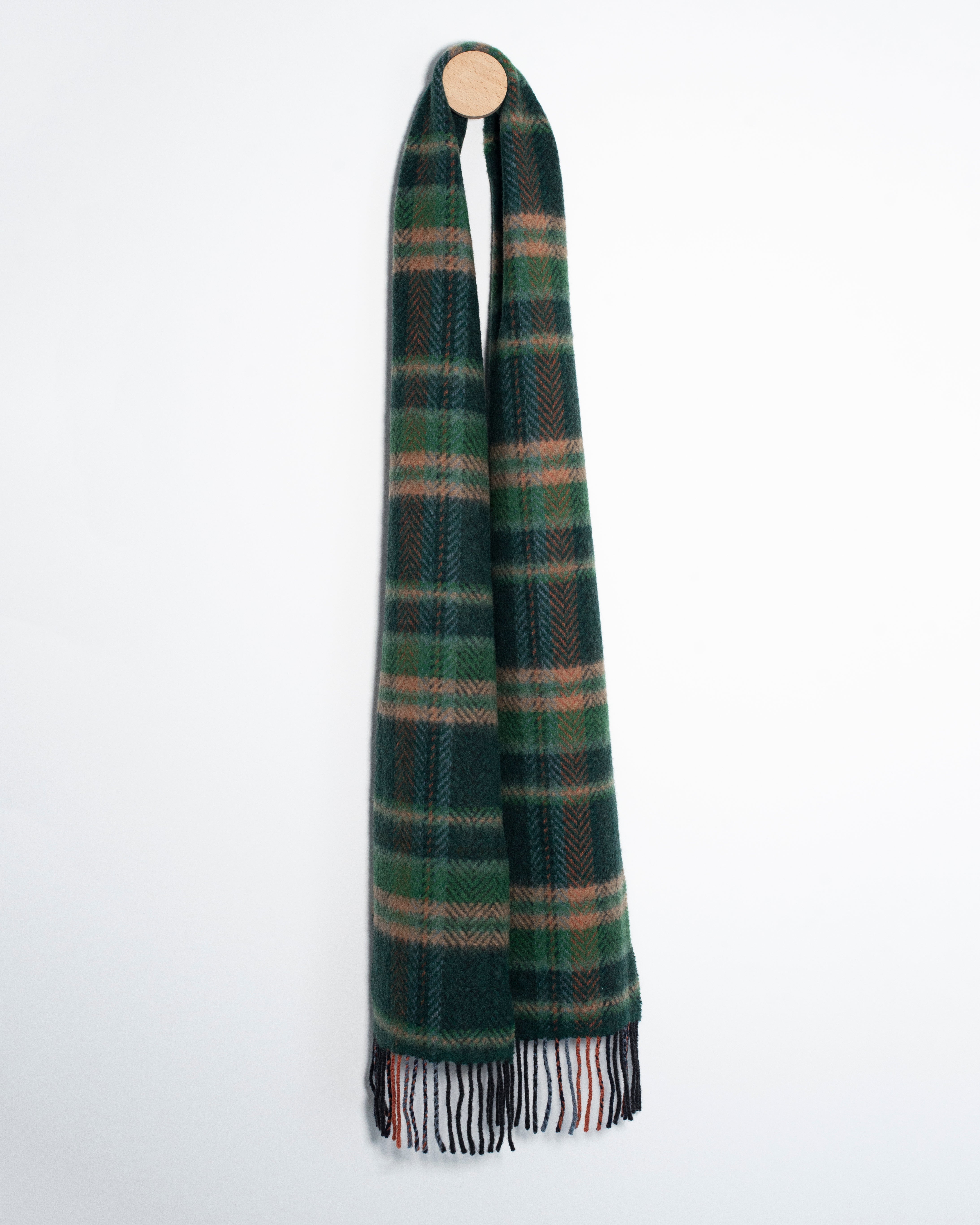 Szalik z kaszmiru i wełny merino – echo lasu