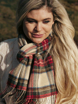 Szalik z wełny jagnięcej Antique Dress Stewart tartan