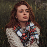 Szalik z wełny jagnięcej Dress Stewart tartan