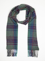 Zielony szalik z wełny jagnięcej - Północna Zieleń