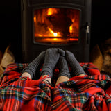 Koc z wełny jagnięcej Royal Stewart Tartan