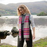 Szalik z wełny merino – irlandzki zachód słońca