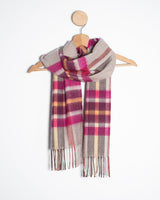 Szalik z wełny merino – irlandzki zachód słońca