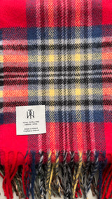Szalik z wełny merino - krakowski tartan