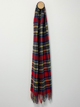 Szalik z wełny merino - krakowski tartan