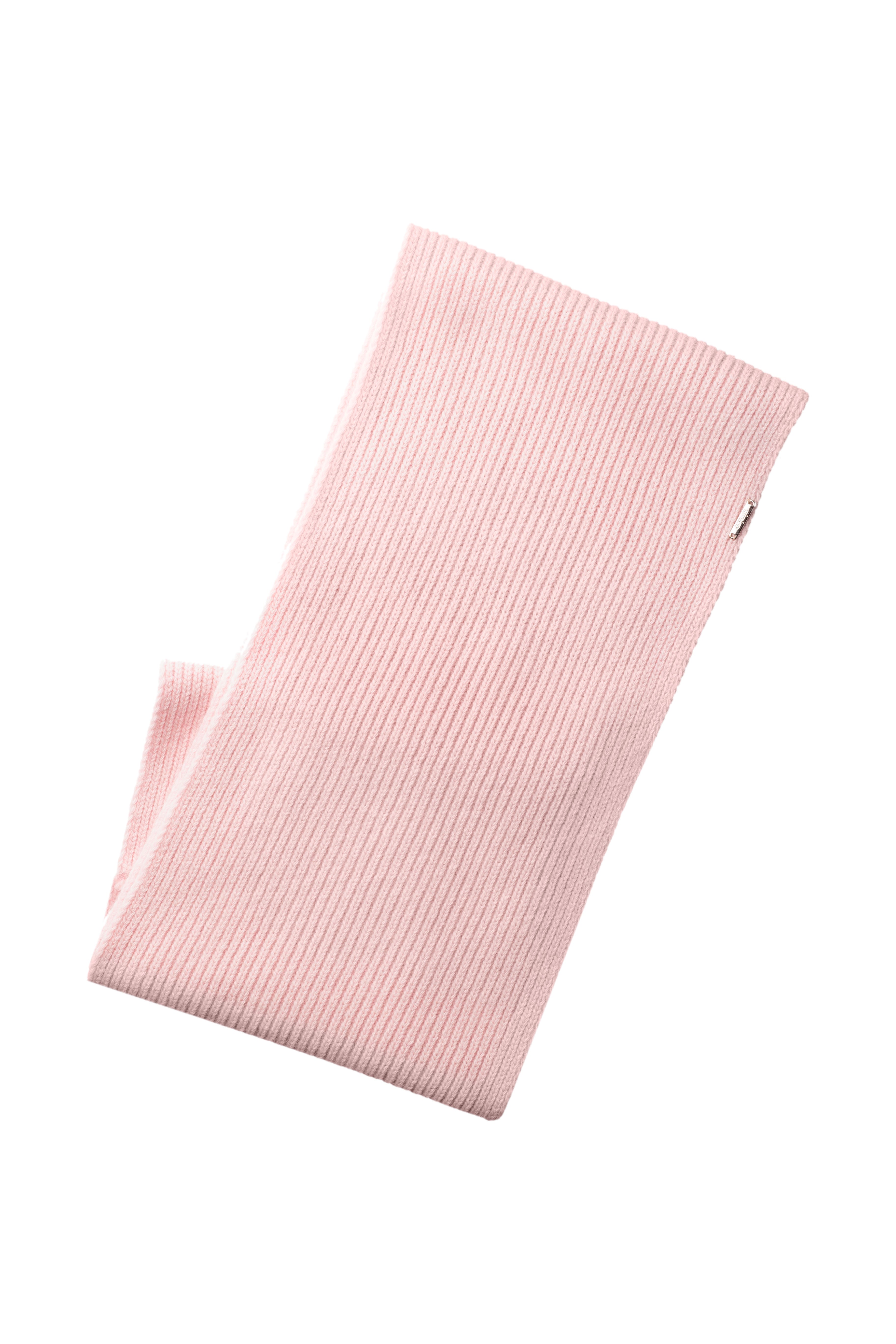 Komin z wełny merino - różowy