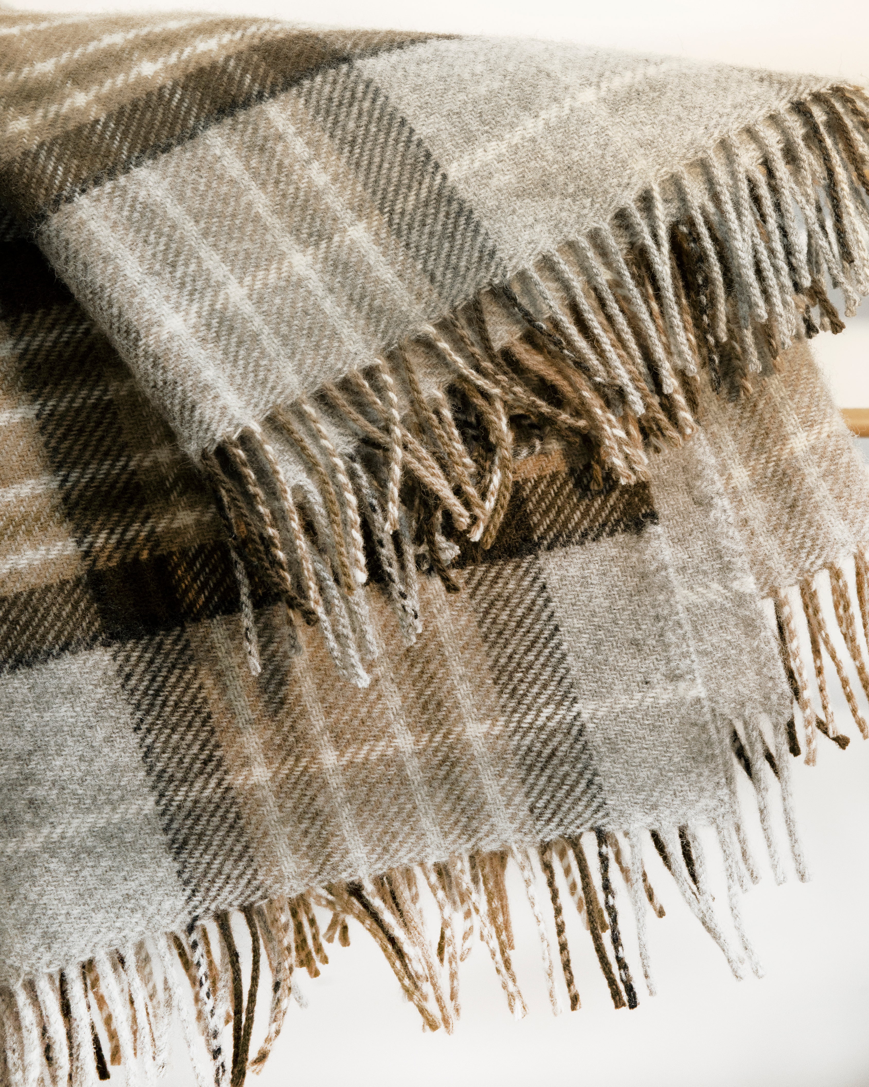 Koc wełniany z tartanem McKellar