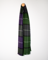 Szeroki szal z wełny merino w kratę - Highland Thistle