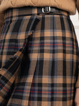 Krótka wełniana spódnica typu kilt w kratę – tartan Dalnessie