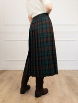 Długa wełniana spódnica typu kilt w kratę – tartan Brown Watch