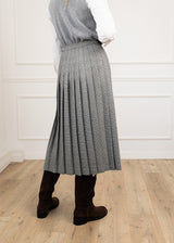 Długa wełniana spódnica typu kilt w pepitkę – Prince of Wales