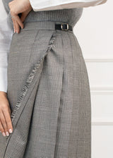 Długa wełniana spódnica typu kilt w pepitkę – Prince of Wales