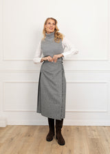 Długa wełniana spódnica typu kilt w pepitkę – Prince of Wales
