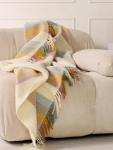 Koc wełniany w paski - Stripe Primrose
