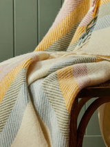 Koc wełniany w paski - Stripe Primrose