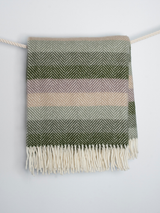 Koc wełniany w paski - puszcza północy