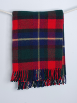 Wełniany koc w kratę Kilgour w rozmiarze 150x183 cm