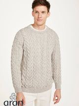 beżowy wełniany sweter z wełny merino unisex